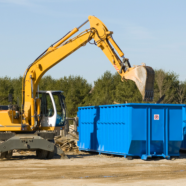 can i choose the location where the residential dumpster will be placed in McGregor FL